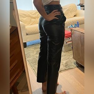 Aritzia faux leather pants